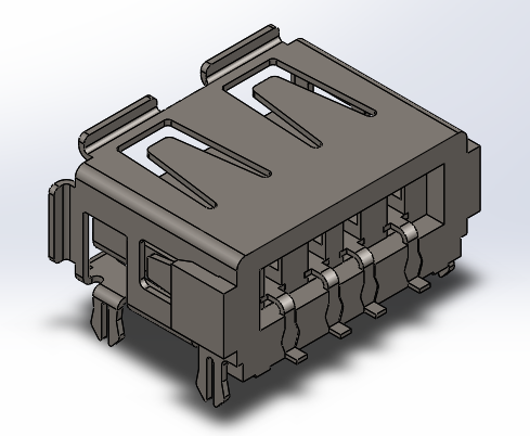 USB Type-A 连接器公头 SMD (1)