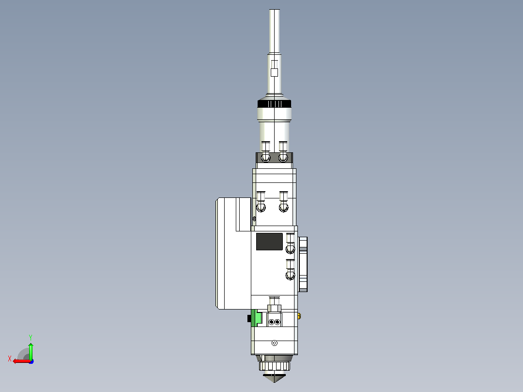 Raytools光纤激光头BM110后视图