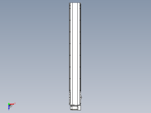 皮带直线轴半封闭可选导轨TPA-HNB-202D-140-L1400-RU-C-P75-N3俯视缩略图