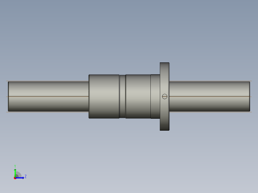FFZD5006-5滚珠丝杆3D模型左视缩略图