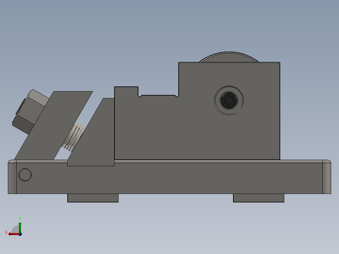 去毛刺工装后视图