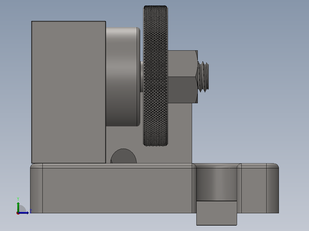 去毛刺工装左视图