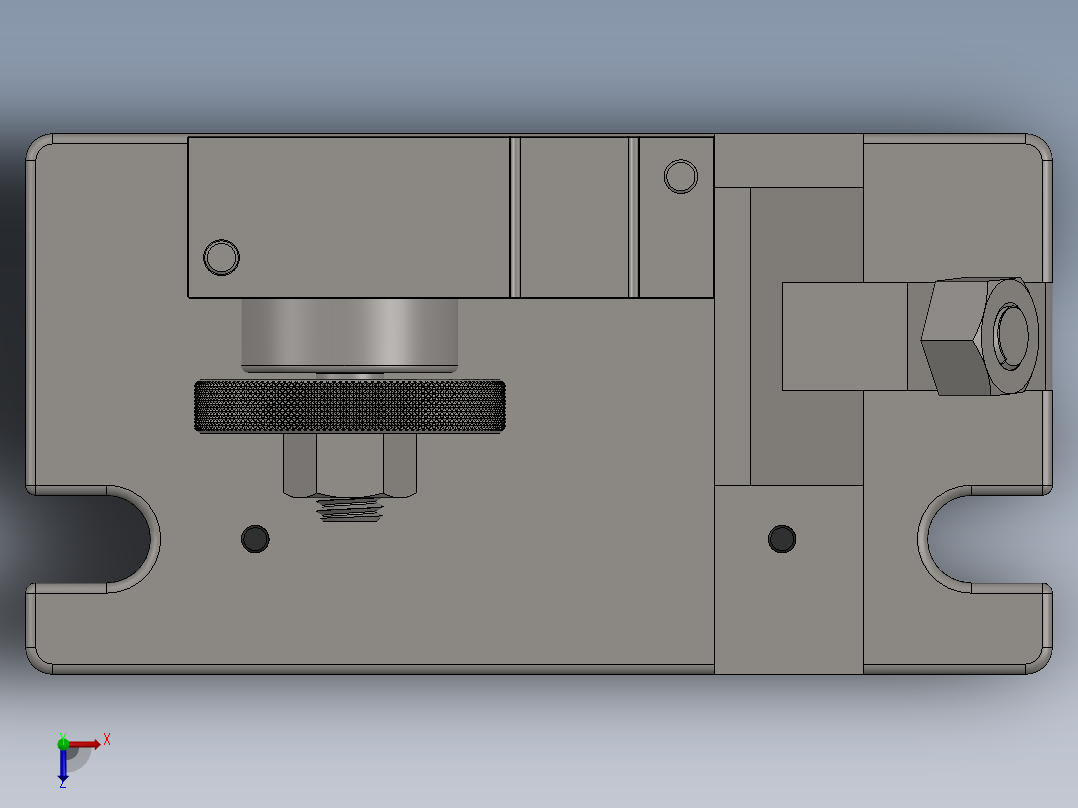 去毛刺工装俯视图