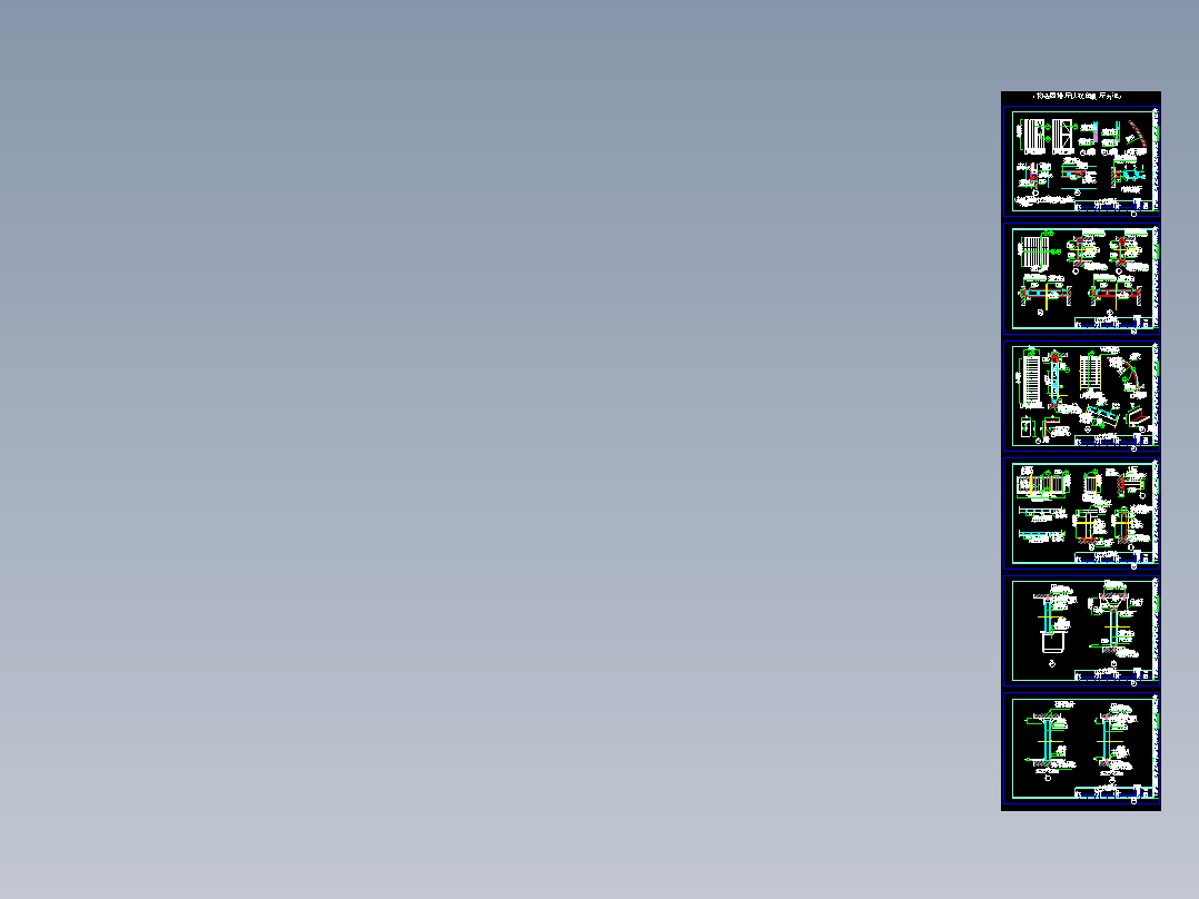U型玻璃幕墙隔断节点CAD图纸(1)