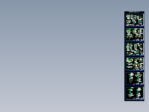 U型玻璃幕墙隔断节点CAD图纸(1)