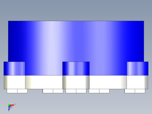 减速器箱体简单装配图俯视缩略图