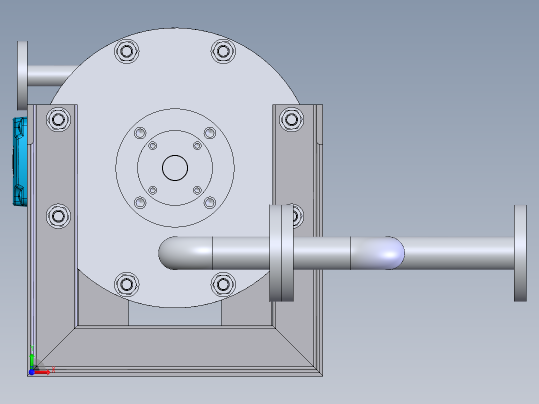 化工流程泵前视图