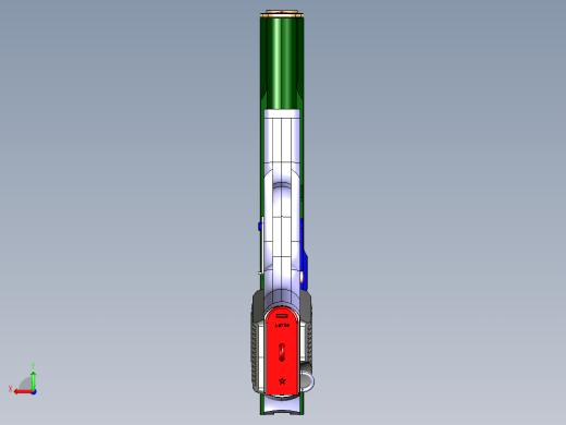 3Dmax Tokarev TT-33手枪结构图后视缩略图