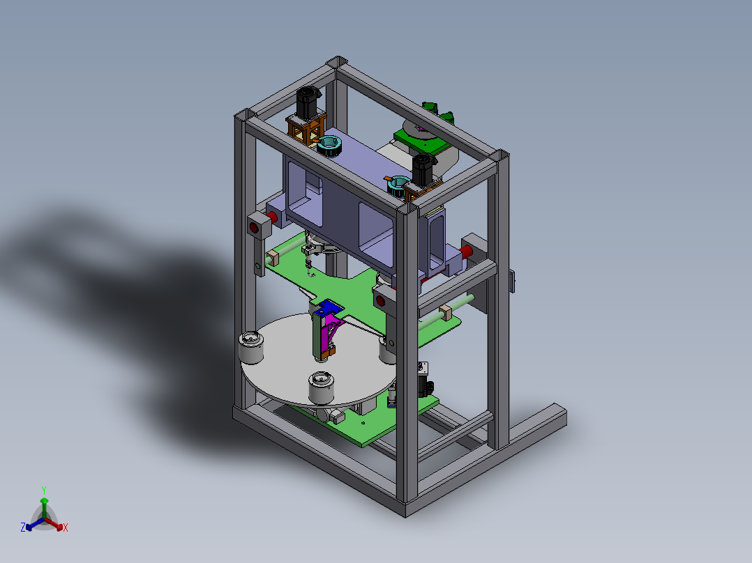 133全自动绕线机(1)正等轴测图