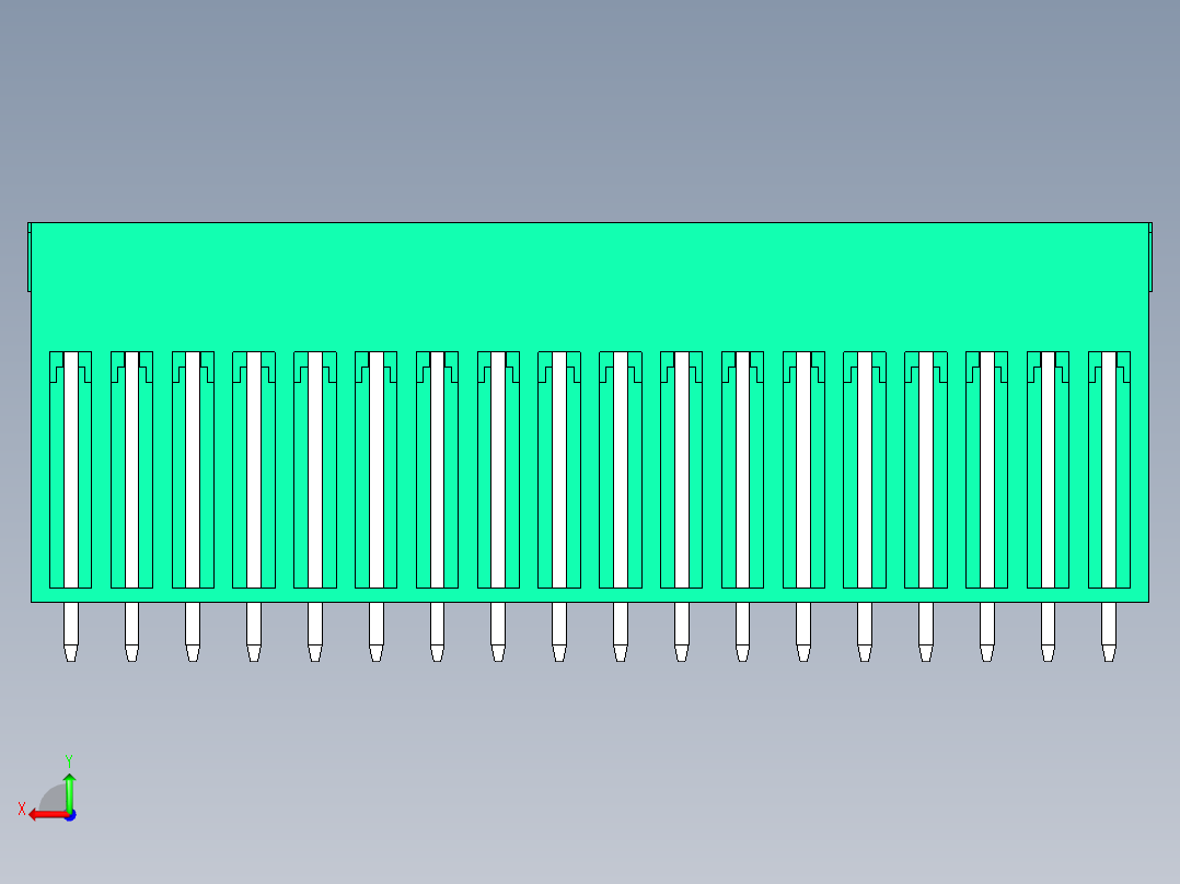 DEGSON 15EDG 系列 3.5mm 插拔式接线端子 FullPack-15EDGVH-3.5-36P-14-00AH后视图