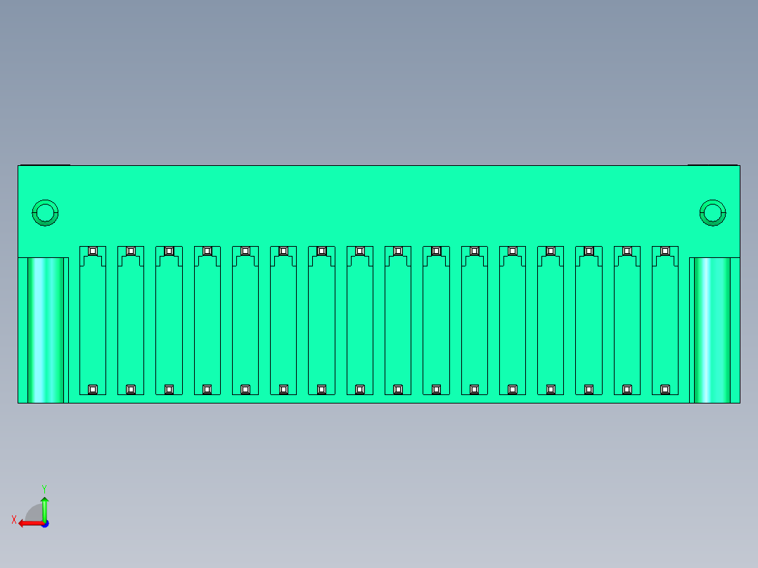 DEGSON 15EDG（公头） 3.5mm 螺钉锁紧，插拔式接线端子 FullPack-15EDGRHM-3.5-32P-14-00AH后视图