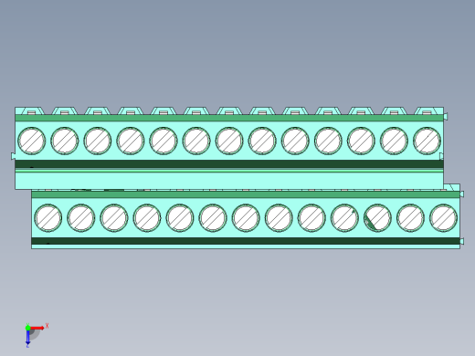 DEGSON DG500 系列 5.05.087.62mm 接线端子-DG500A-5.08-26P-14-00AH俯视缩略图