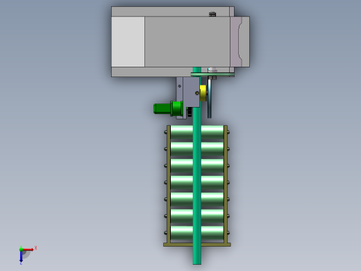 Q100-单边辊自动送料装置的设计【三维SolidWorks】俯视缩略图
