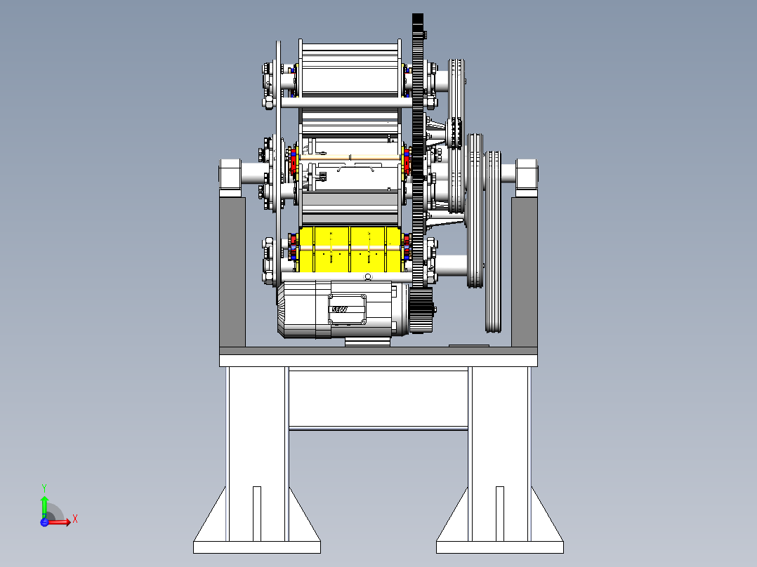 圆棒研磨机前视图