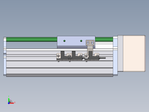 MTH丝杆半封闭模组MT75BS-BL-57前视缩略图
