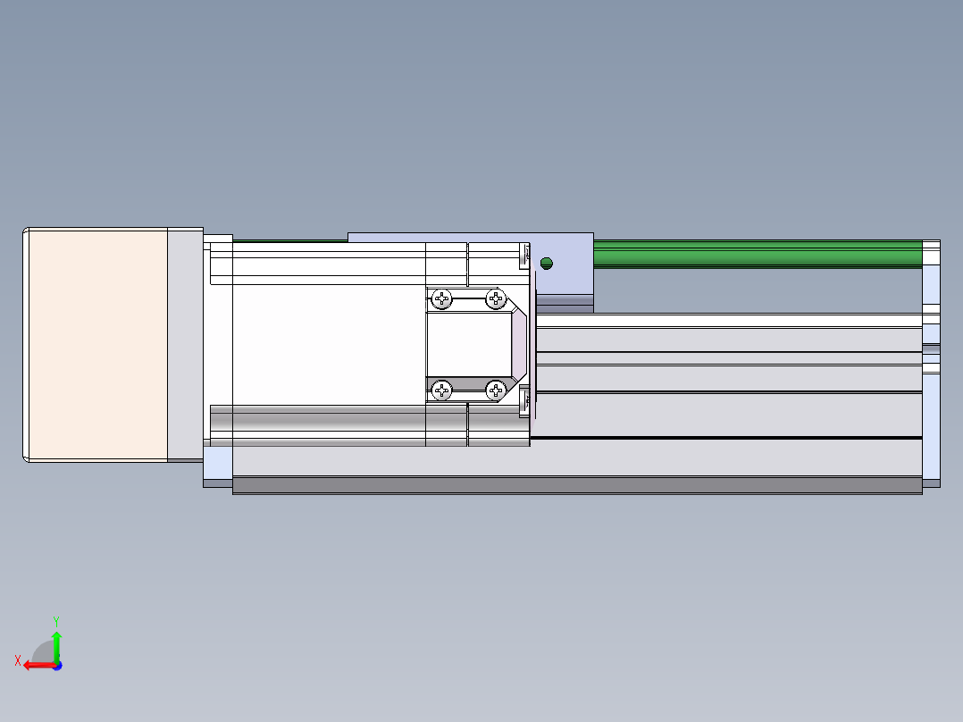 MTH丝杆半封闭模组MT75BS-BL-57后视图