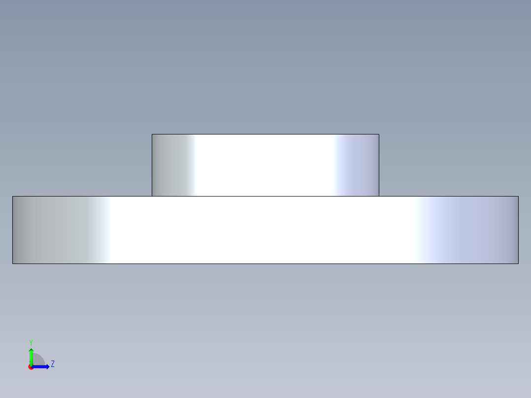 聚氯乙烯配件24-Sch80_Flange One-Piece_FPT_852-012_1.25in左视图