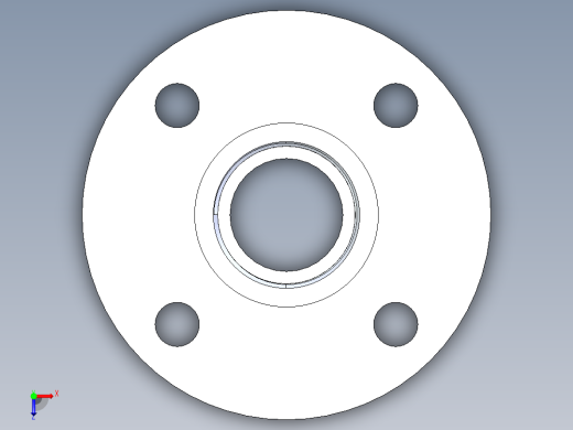 聚氯乙烯配件24-Sch80_Flange One-Piece_FPT_852-012_1.25in俯视缩略图