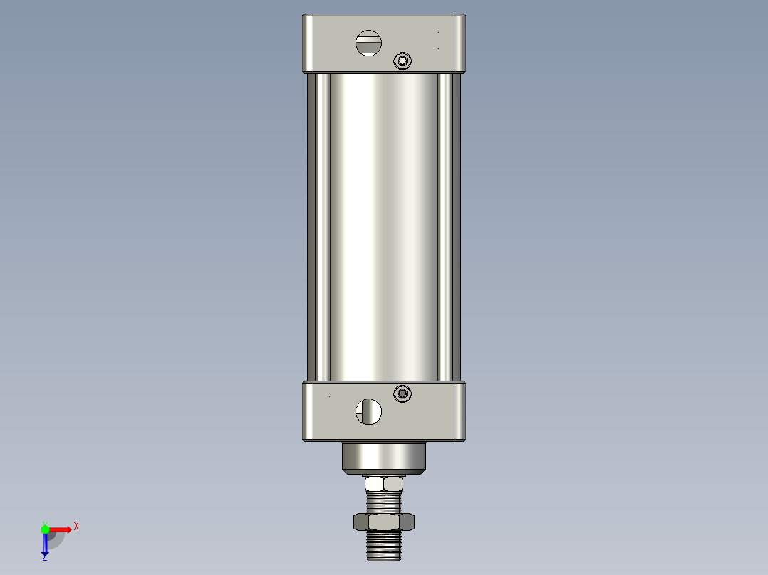 AirTAC气缸图纸俯视图