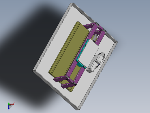 Q284-智能石材切割液压控制系统的设计【三维SolidWorks】俯视缩略图