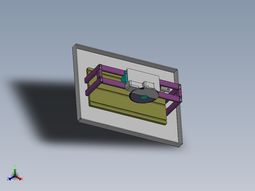 Q284-智能石材切割液压控制系统的设计【三维SolidWorks】正等轴测图