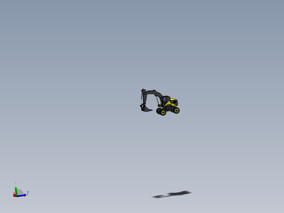 轮式挖掘机简易