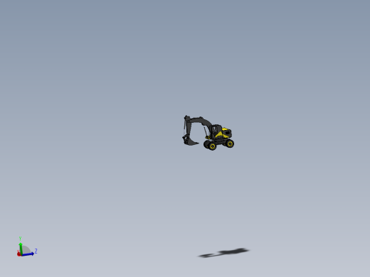 轮式挖掘机简易