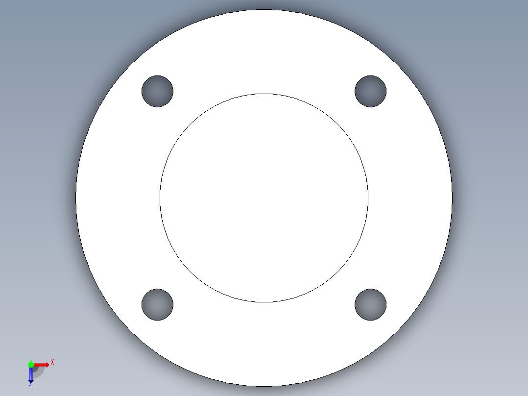 CPVC管件25-Sch80_Blind Flange_9853-030_3in俯视图