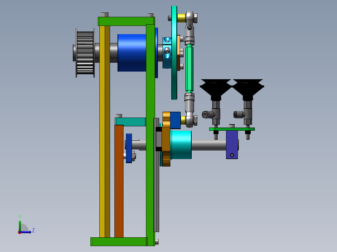 180度翻转机构左视图