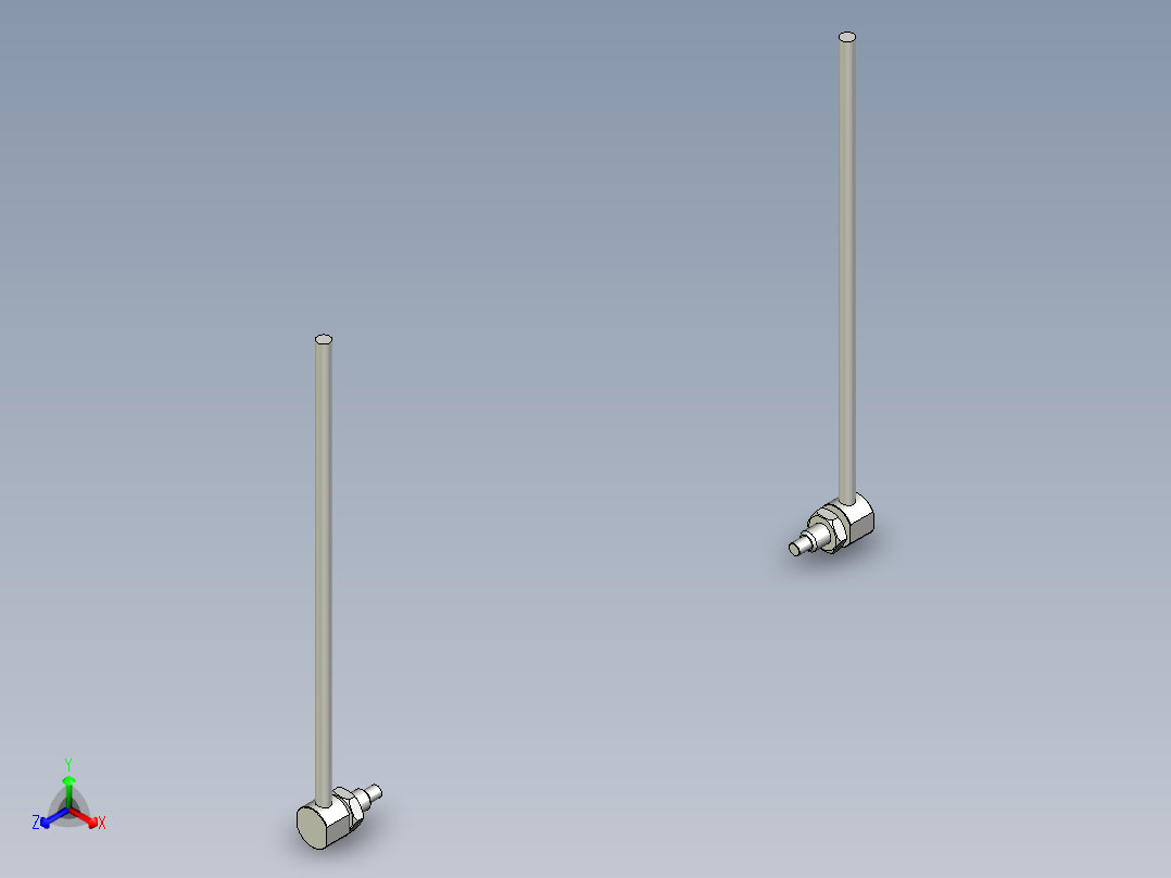 耐高温玻璃光纤_对射型FT-GWY420_3D主视图