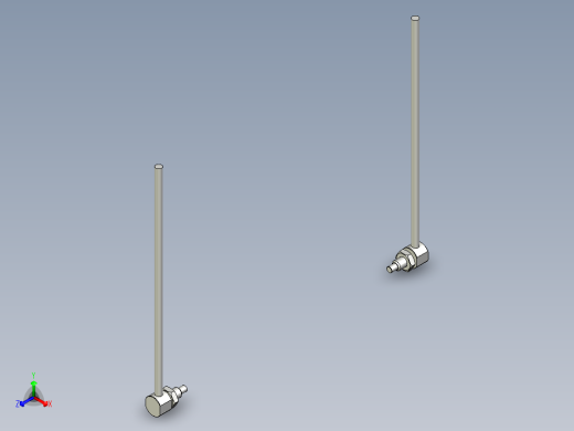 耐高温玻璃光纤_对射型FT-GWY420_3D正等轴测缩略图