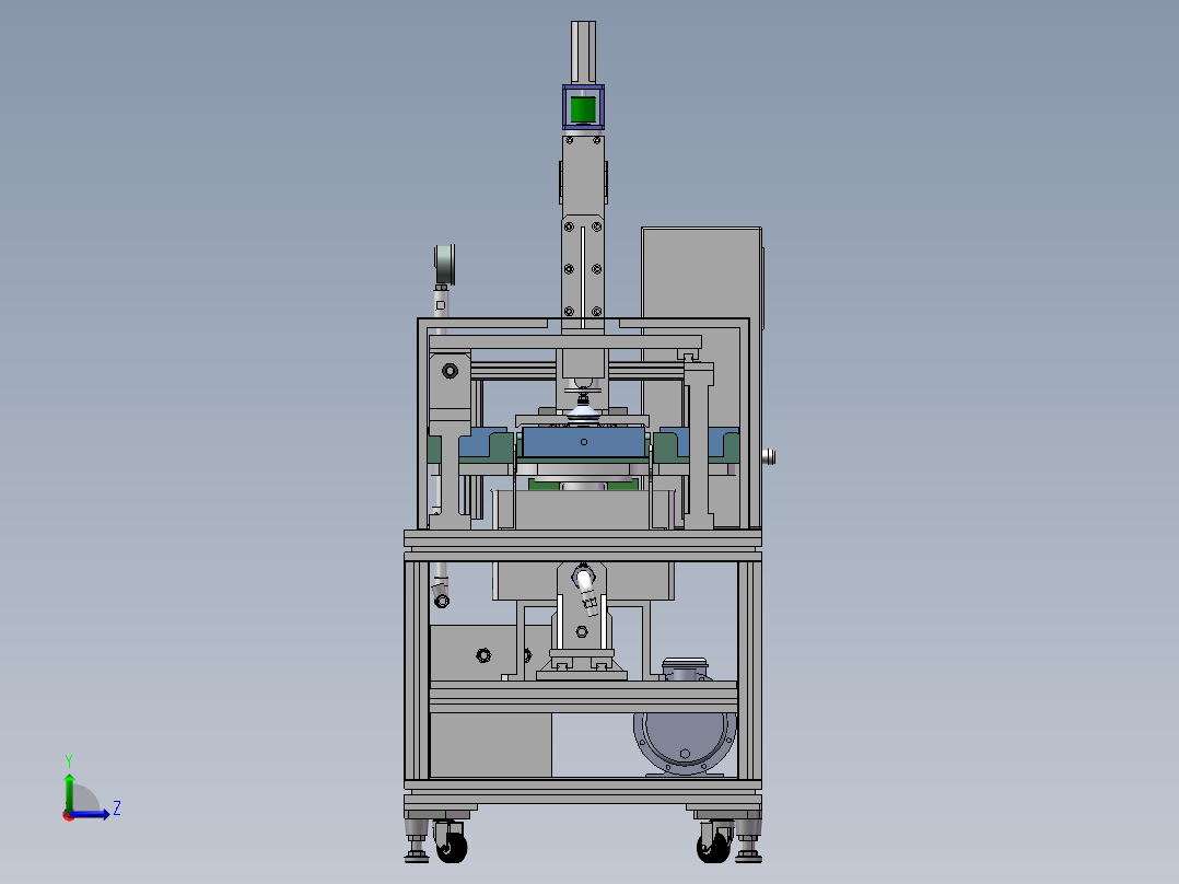 电容外壳检测装配体左视图