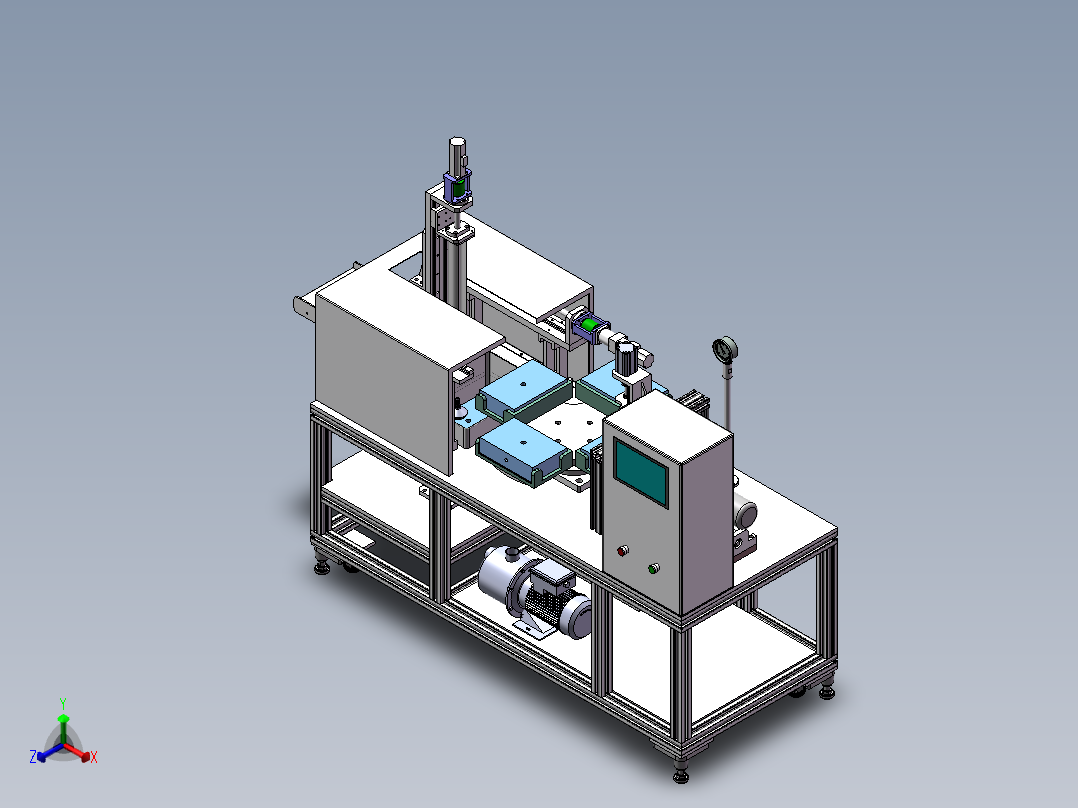 电容外壳检测装配体正等轴测图