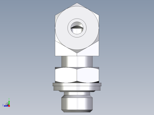 卡套式工业通用硬管接头EO_Adjustable_Locknut_elbow_WEE06ZLMCF右视缩略图
