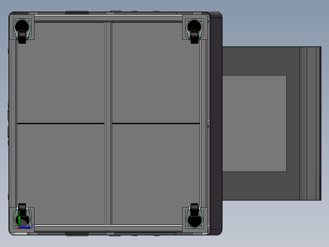 机架组件B左视图