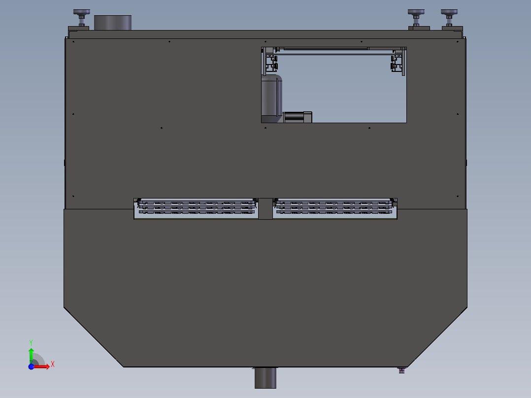 在线式隧道炉前视图