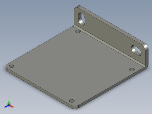基恩士BL-700bracket_kc图纸模型正等轴测缩略图