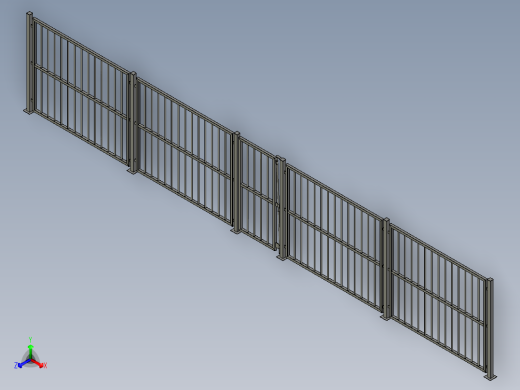 自闭重力闸门正等轴测缩略图