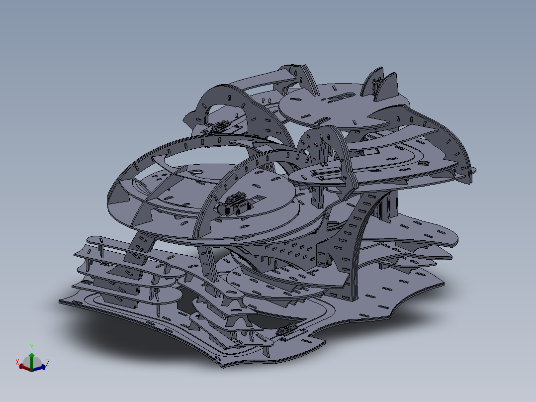 激光下料拼图CAD-SOLIDWORKS 2009-STEP _ IGES