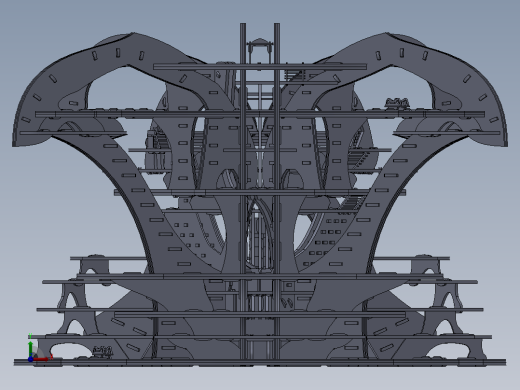 激光下料拼图CAD-SOLIDWORKS 2009-STEP _ IGES前视缩略图