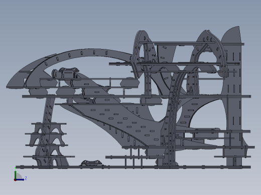激光下料拼图CAD-SOLIDWORKS 2009-STEP _ IGES左视缩略图