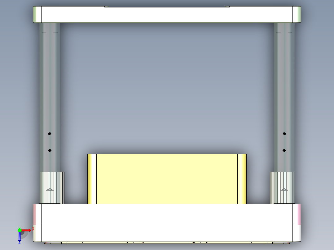 WR01-笔记本CNC工装夹具三维模型CNC2俯视图