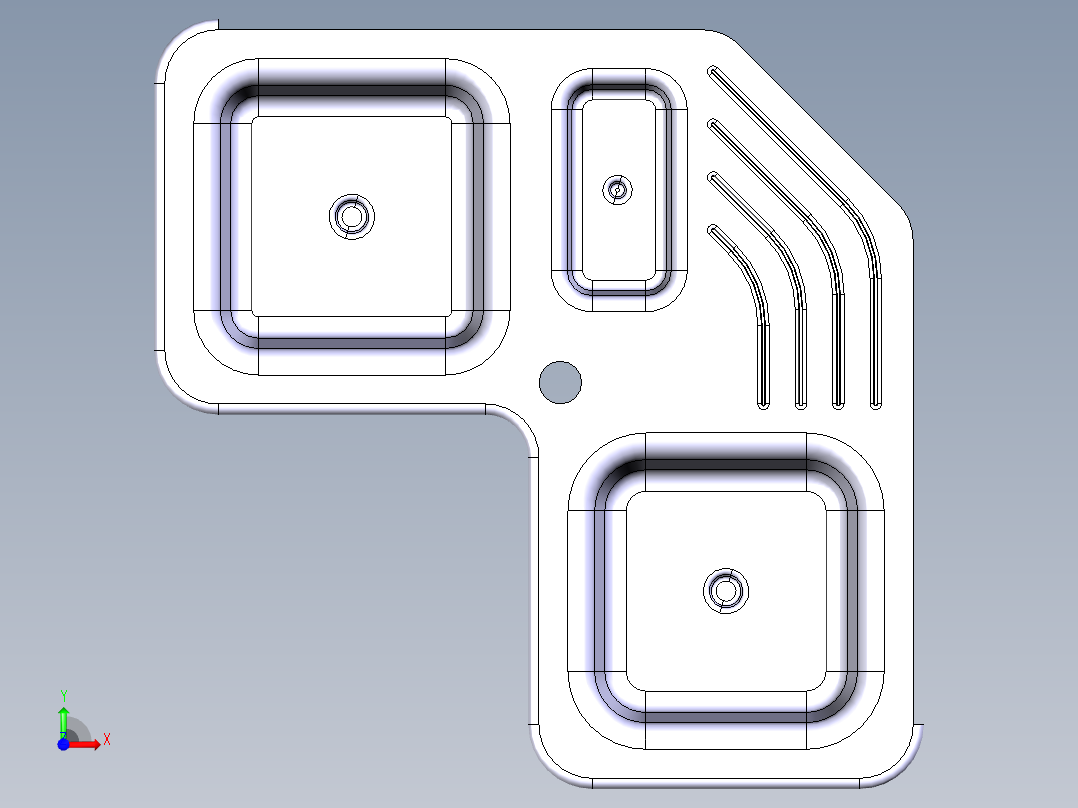 水槽、不锈钢水槽(101)前视图