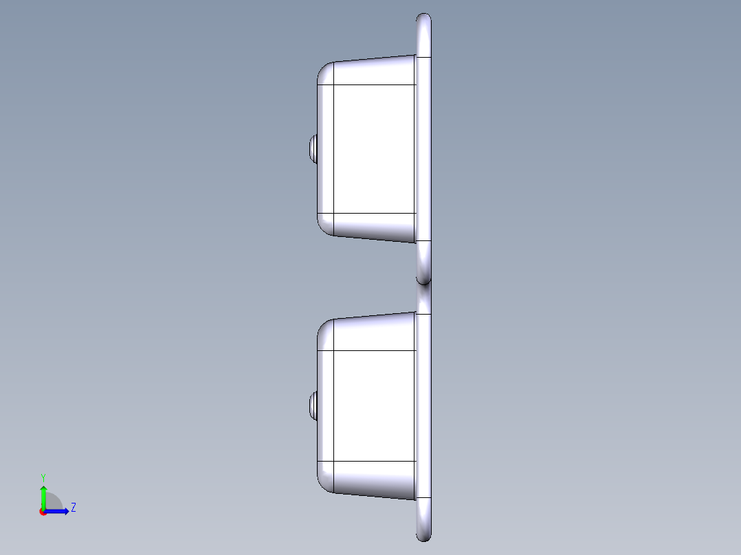水槽、不锈钢水槽(101)左视图