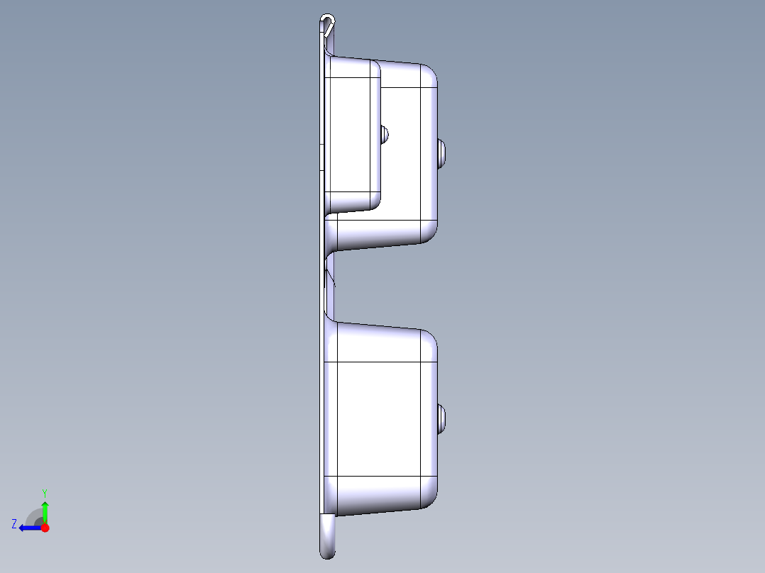 水槽、不锈钢水槽(101)右视图
