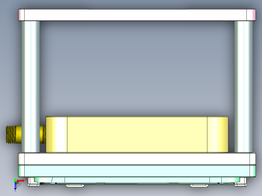 UX305LA-D笔记本CNC工装夹具三维模型-CNC1-0126俯视图