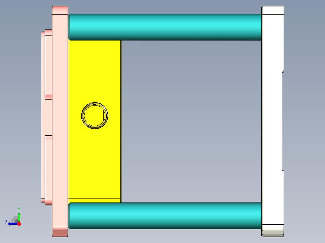 T305-CNC2笔记本CNC工装夹具三维模型-0621右视图