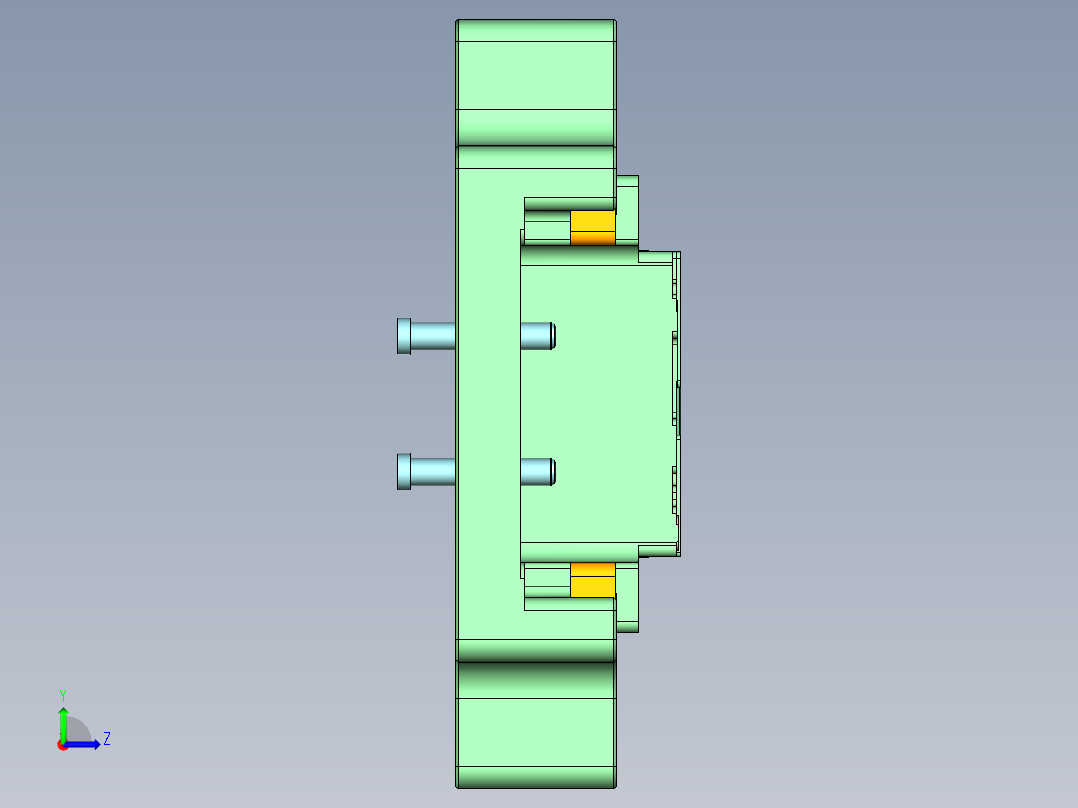 R4-笔记本CNC工装夹具三维模型CNC3shebianxinzhi-151120左视图