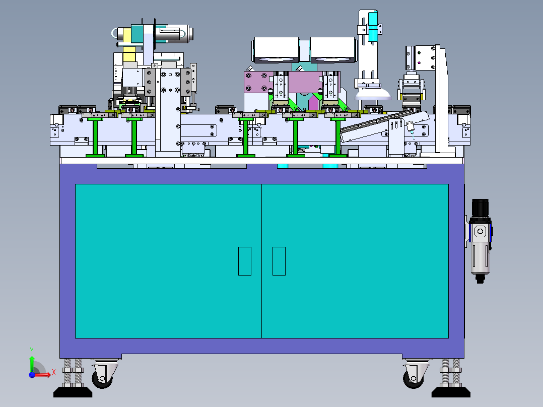 一种极耳贴胶机sw18可编辑前视图