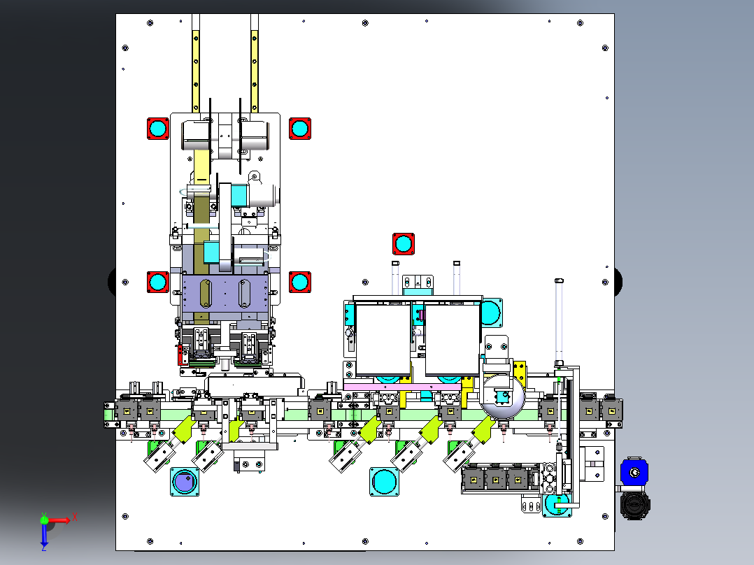 一种极耳贴胶机sw18可编辑俯视图